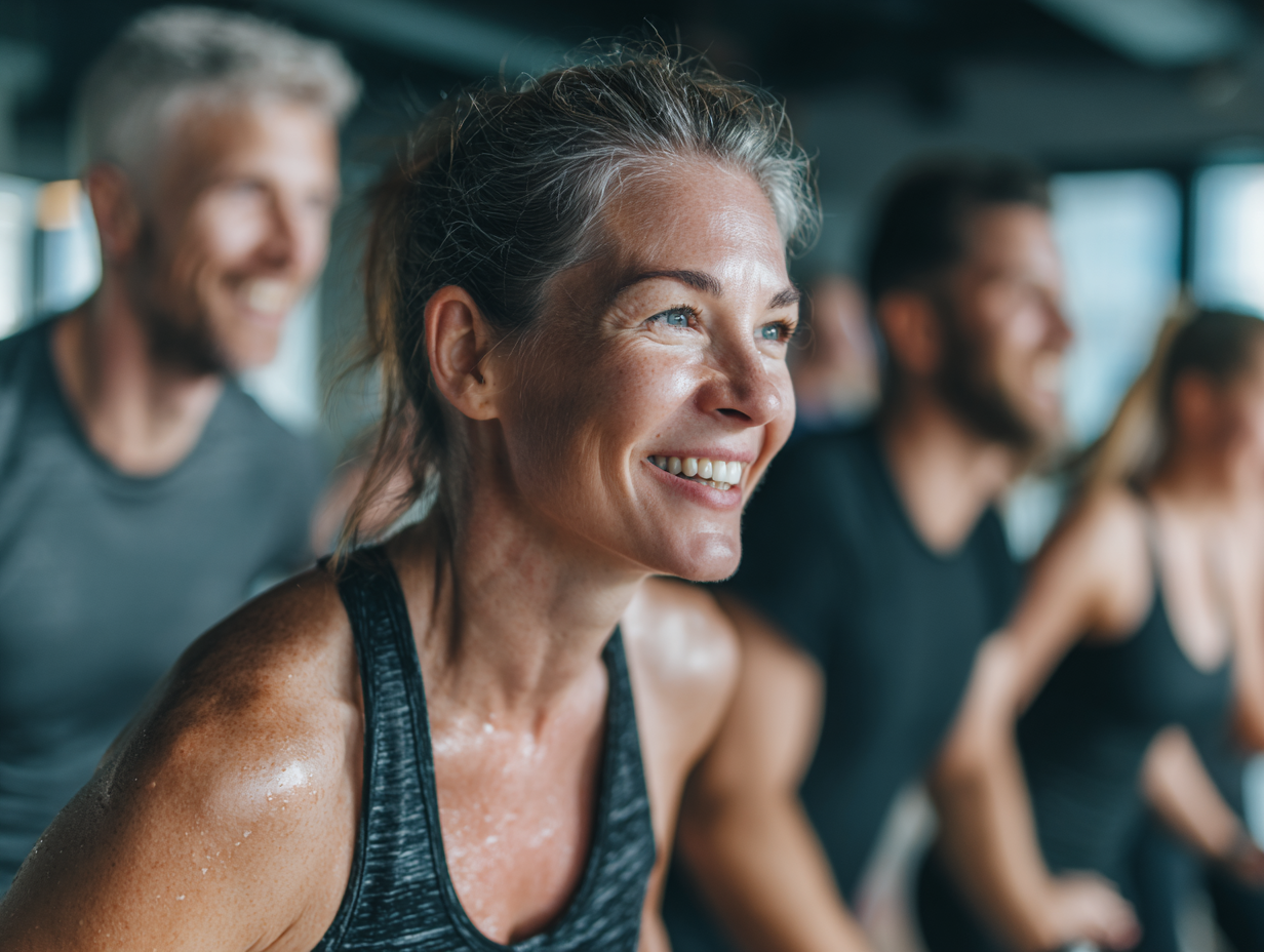 Активні люди різного віку займаються фітнесом